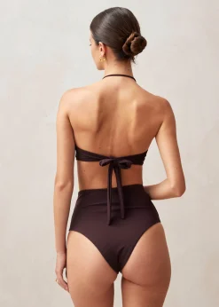 Neptune Brown Bikini Top