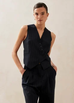 Poppy Navy Vest