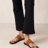 Riley Brown Leather Sandals