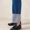 Rivet Black Leather Loafers