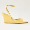 Riya Yellow Leather Sandals