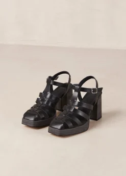 Rollers Black Sandals