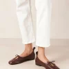 Rosalind Brown Leather Ballet Flats