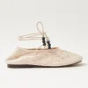 Rosemary Crochet Cream Ballet Flats