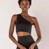 Shoulder Naked Black Tank