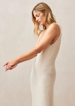 Ski Ecru Tricot Maxi Dress