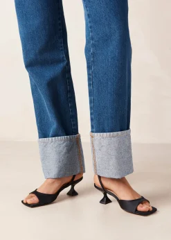 Skye Silky Black Sandals