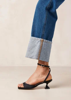 Skye Silky Black Sandals