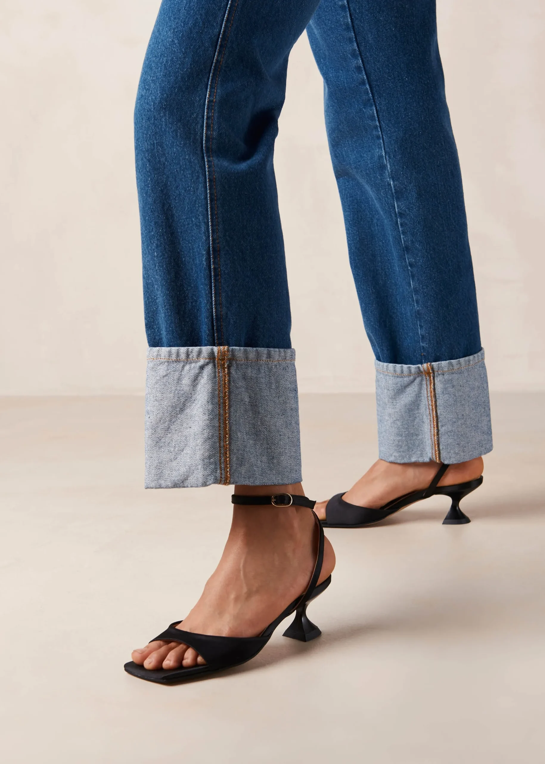 Skye Silky Black Sandals