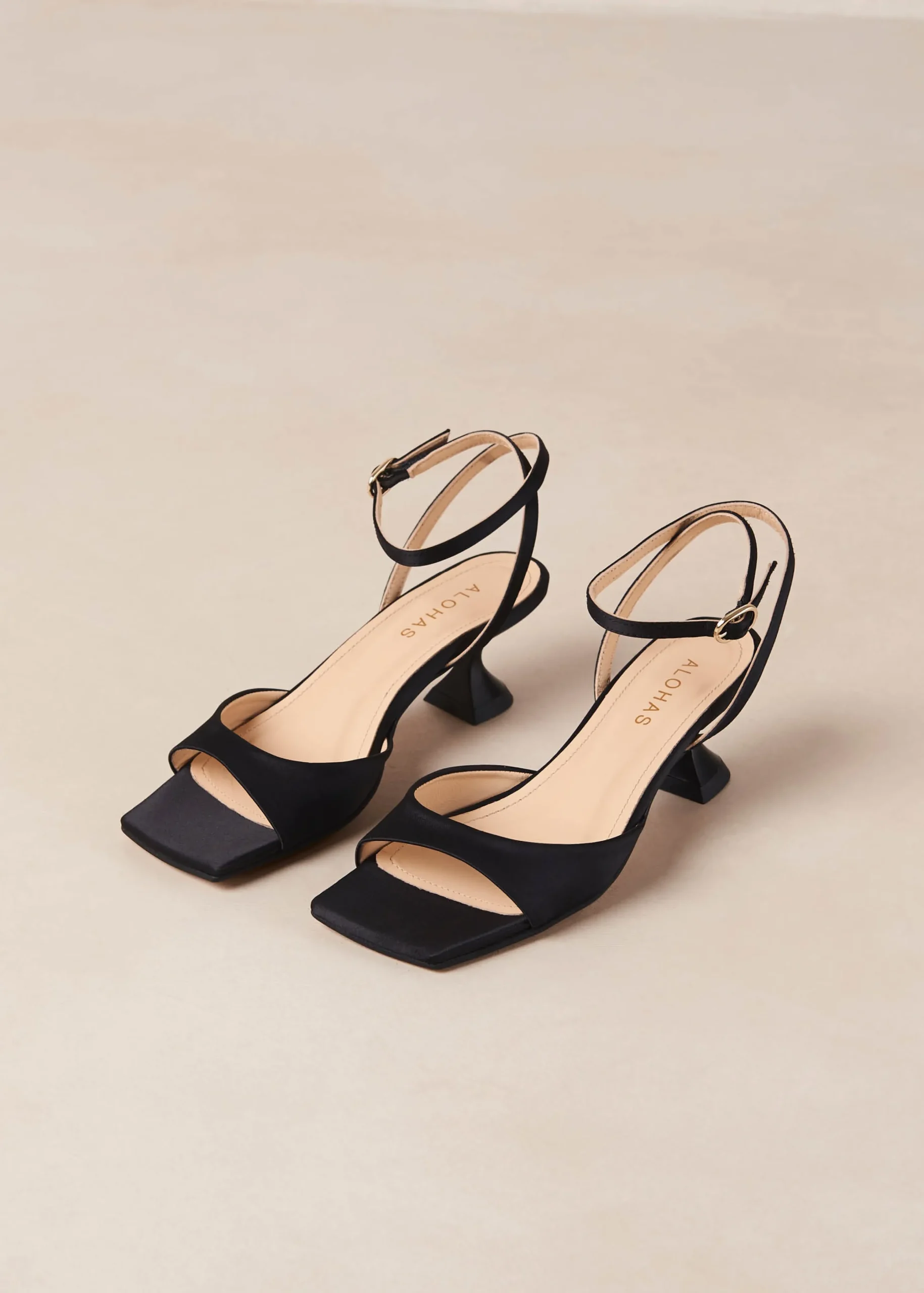 Skye Silky Black Sandals