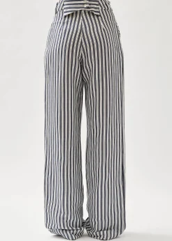 Suzette Stripes Blue And White Trousers