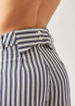 Suzette Stripes Blue And White Trousers