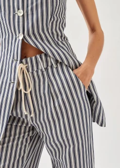Suzette Stripes Blue And White Trousers