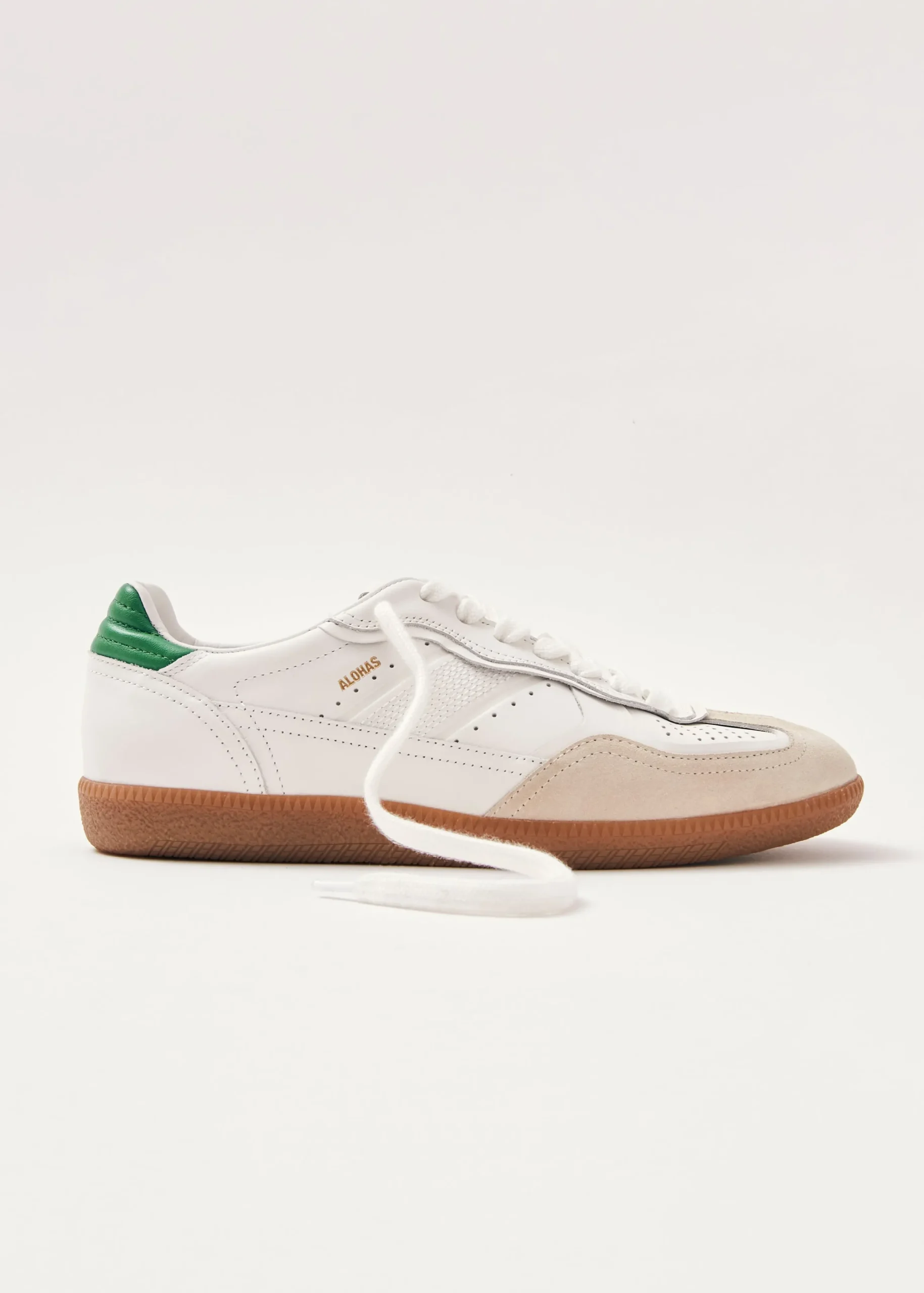 Tb.490 Green Leather Sneakers