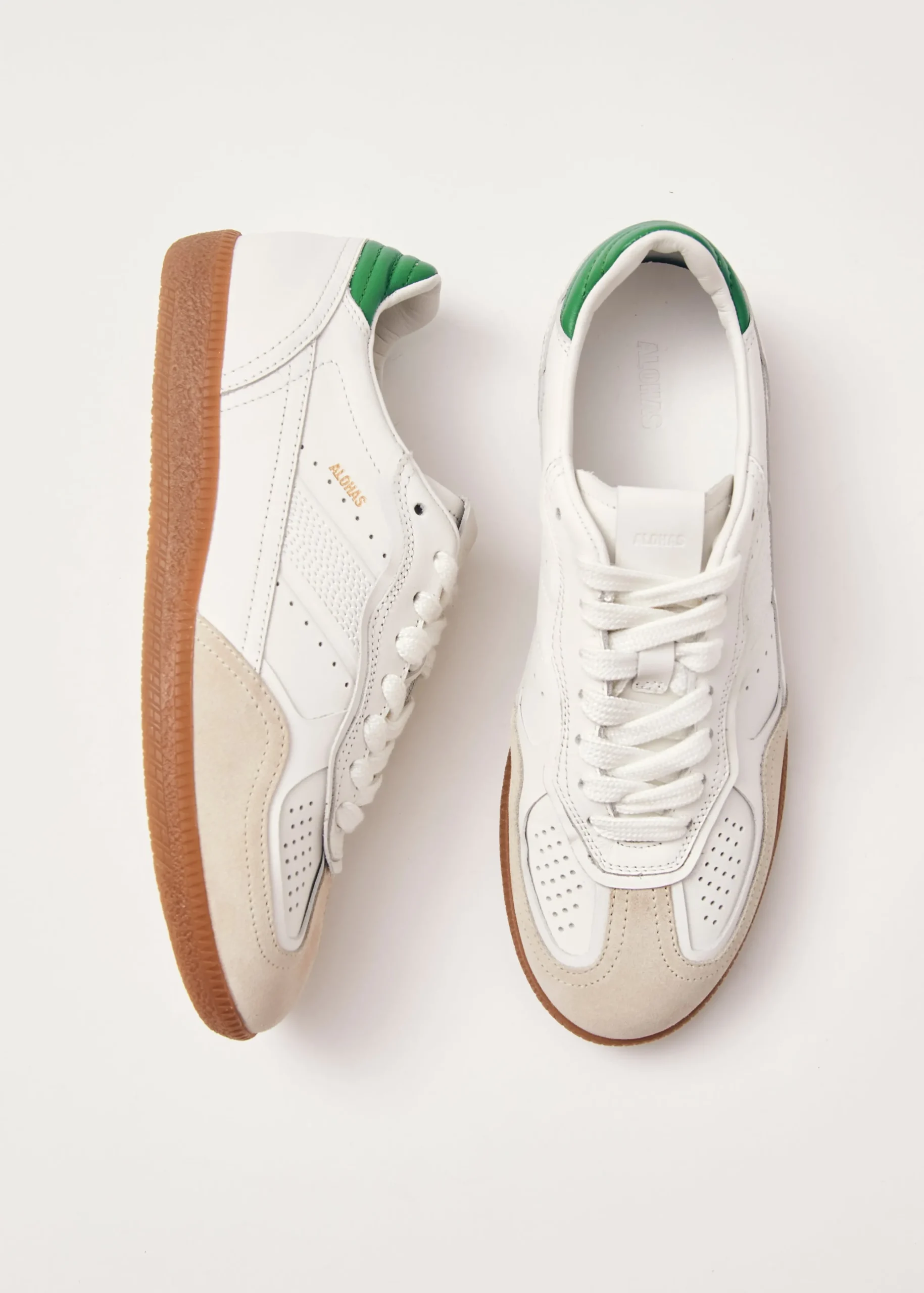 Tb.490 Green Leather Sneakers