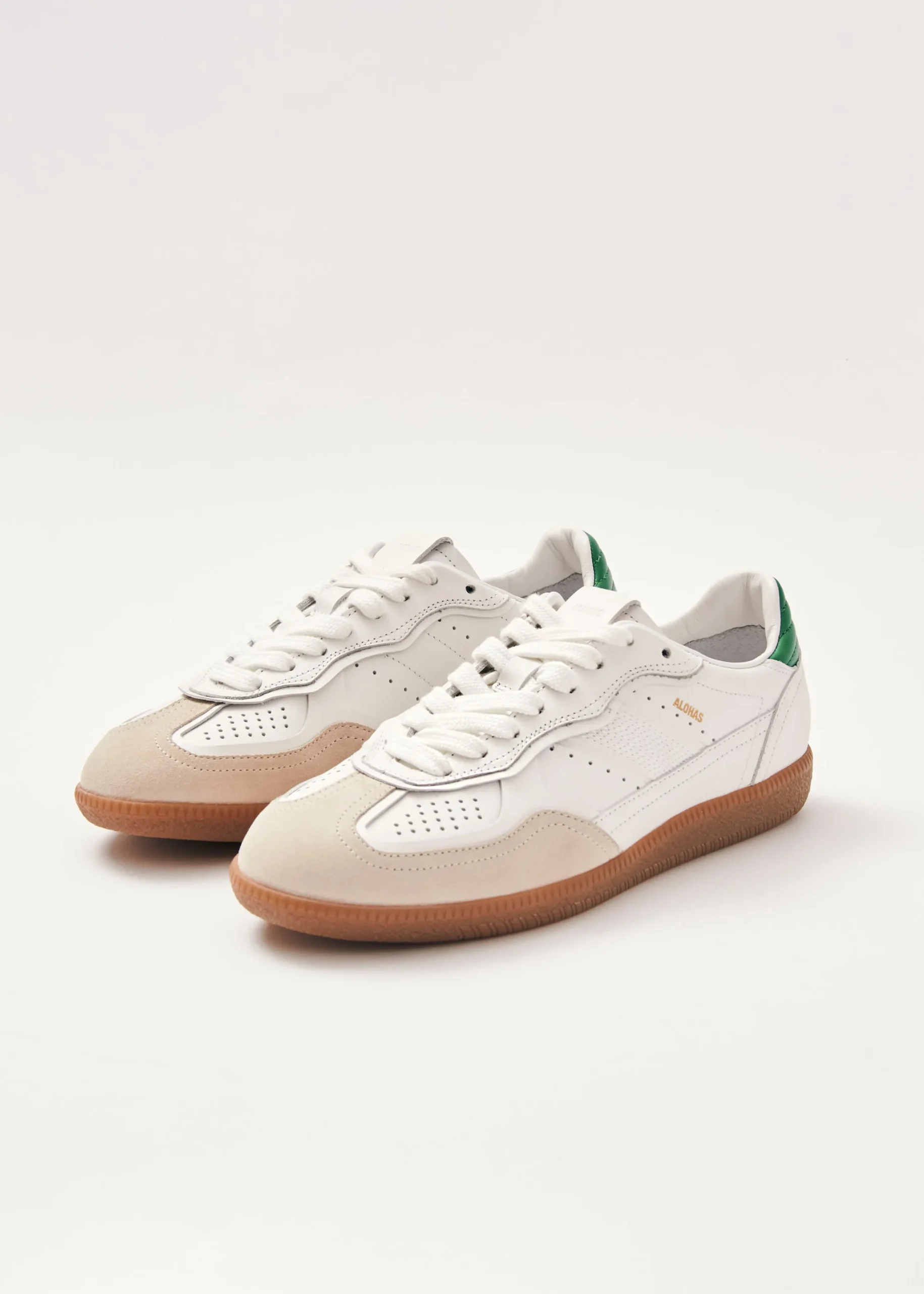 Tb.490 Green Leather Sneakers