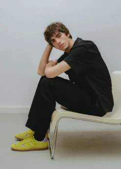 Tb.490 Rife Acid Green Leather Sneakers
