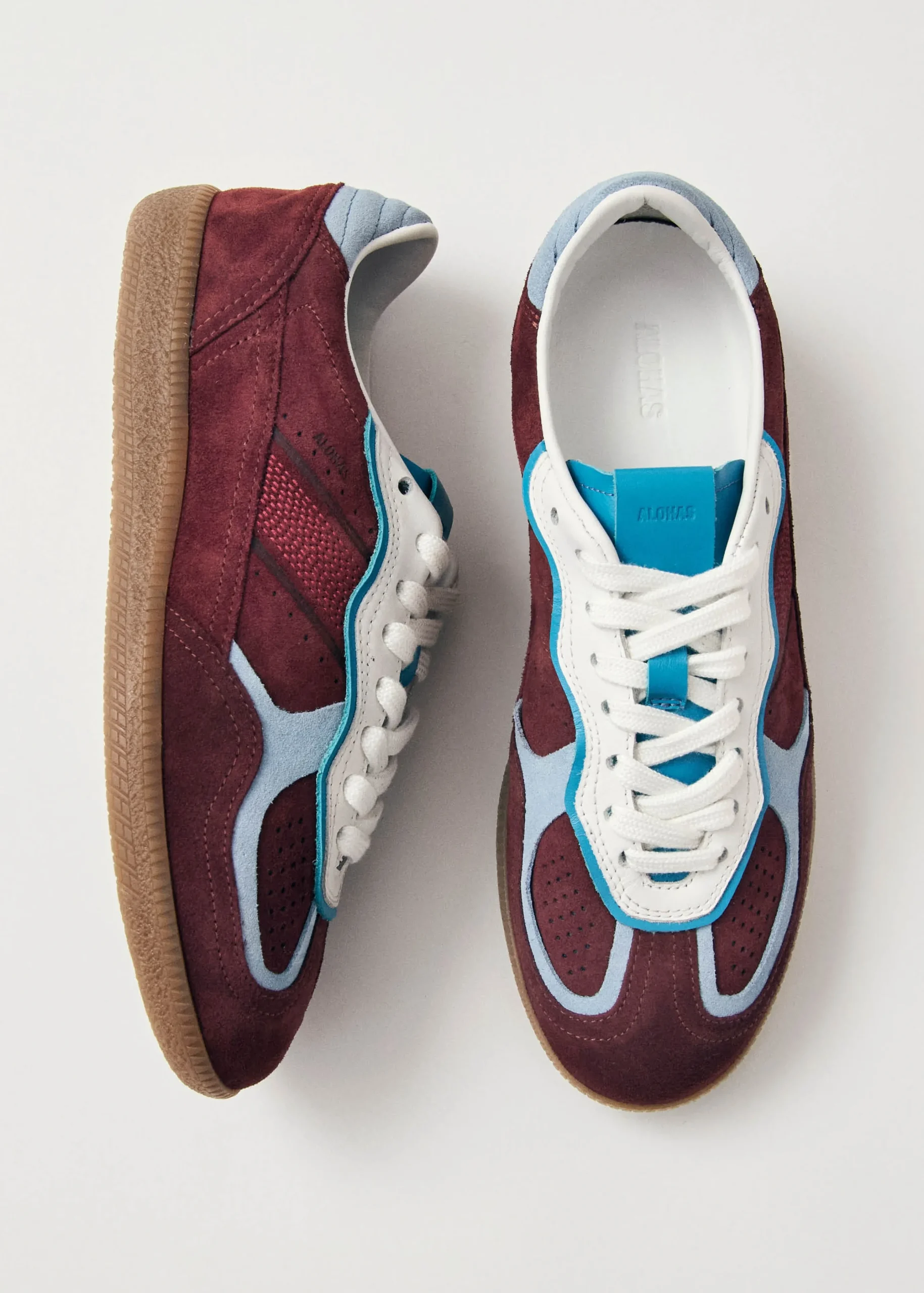 Tb.490 Rife Burgundy Leather Sneakers