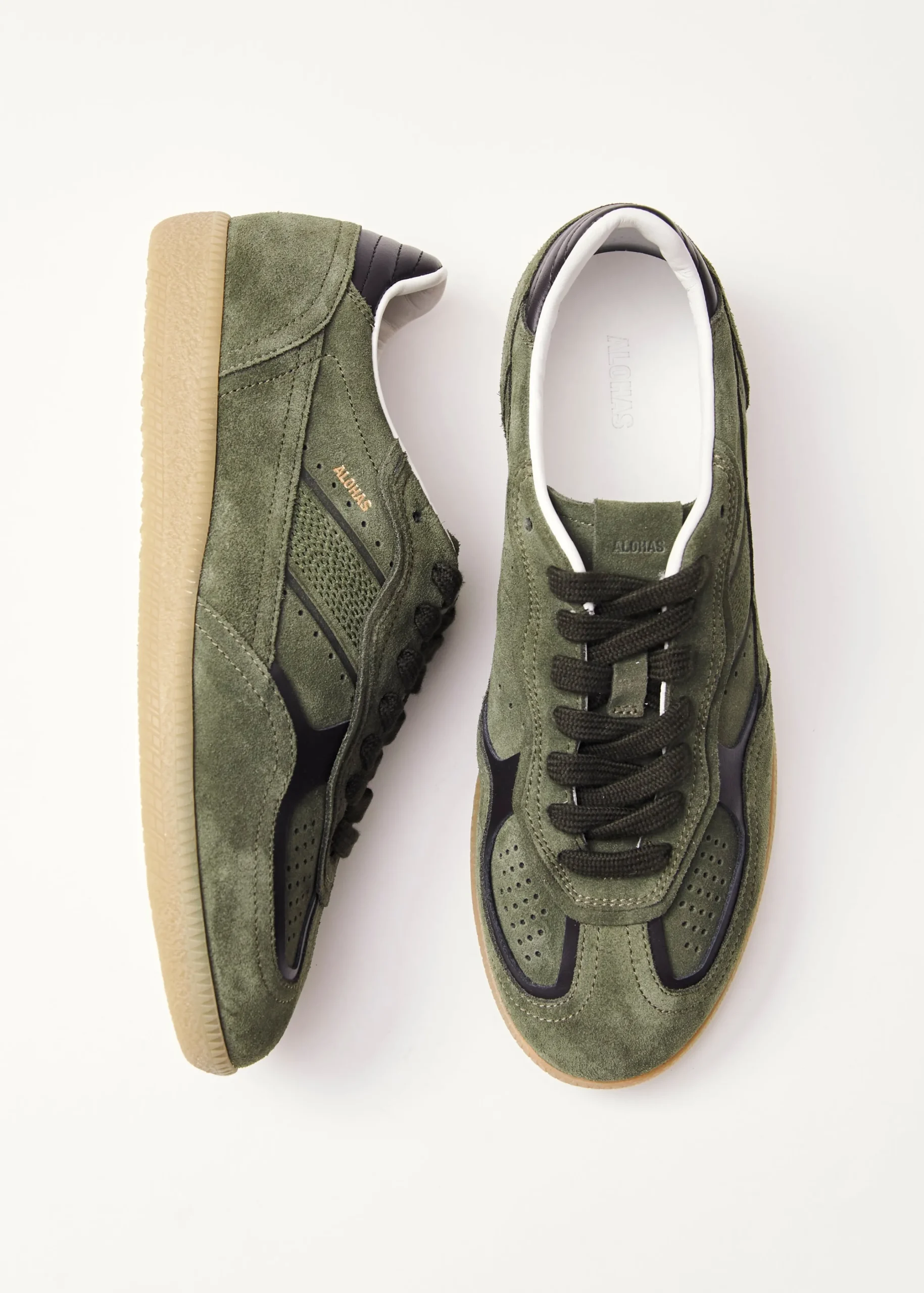 Tb.490 Rife Dusty Olive Leather Sneakers
