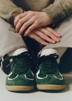 Tb.490 Rife Forest Green Leather Sneakers