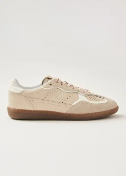 Tb.490 Rife Grain Cream Leather Sneakers