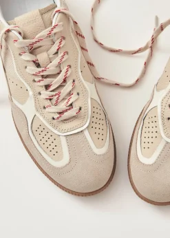 Tb.490 Rife Grain Cream Leather Sneakers