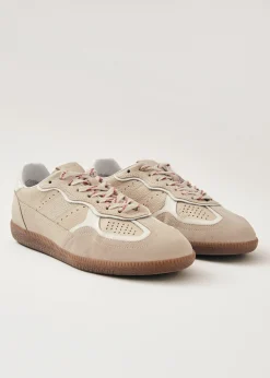 Tb.490 Rife Grain Cream Leather Sneakers