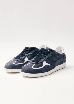 Tb.490 Rife Navy Blue Leather Sneakers