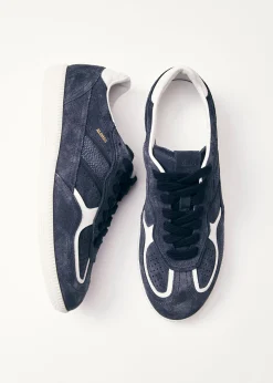 Tb.490 Rife Navy Blue Leather Sneakers