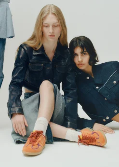 Tb.490 Rife Orange Leather Sneakers