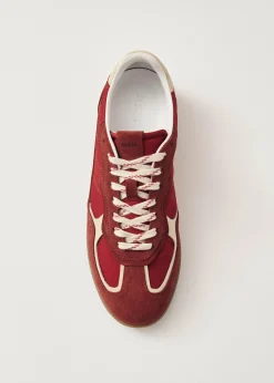 Tb.490 Rife Sheen Red Leather Sneakers