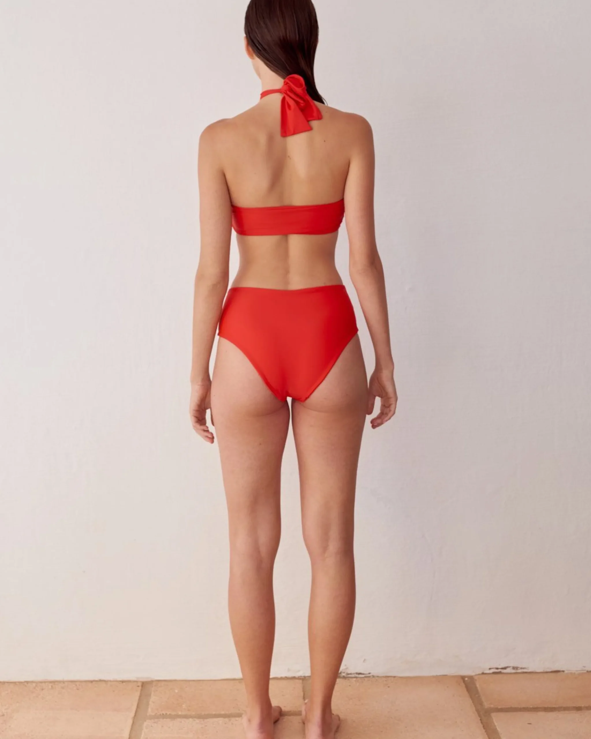 The Higher Red Bikini Bottom