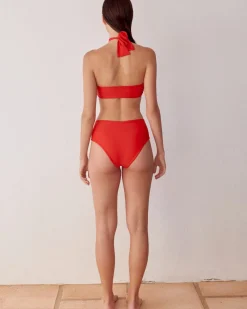 The Higher Red Bikini Top