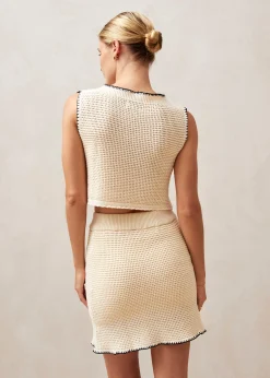 Toscana Ecru Tricot Tank