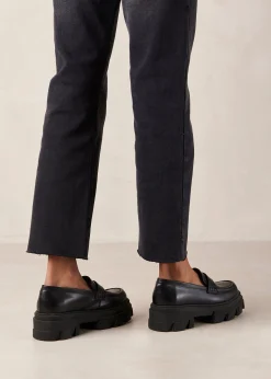Trailblazer Black Leather Loafers