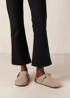 Travis Grey Leather Mules