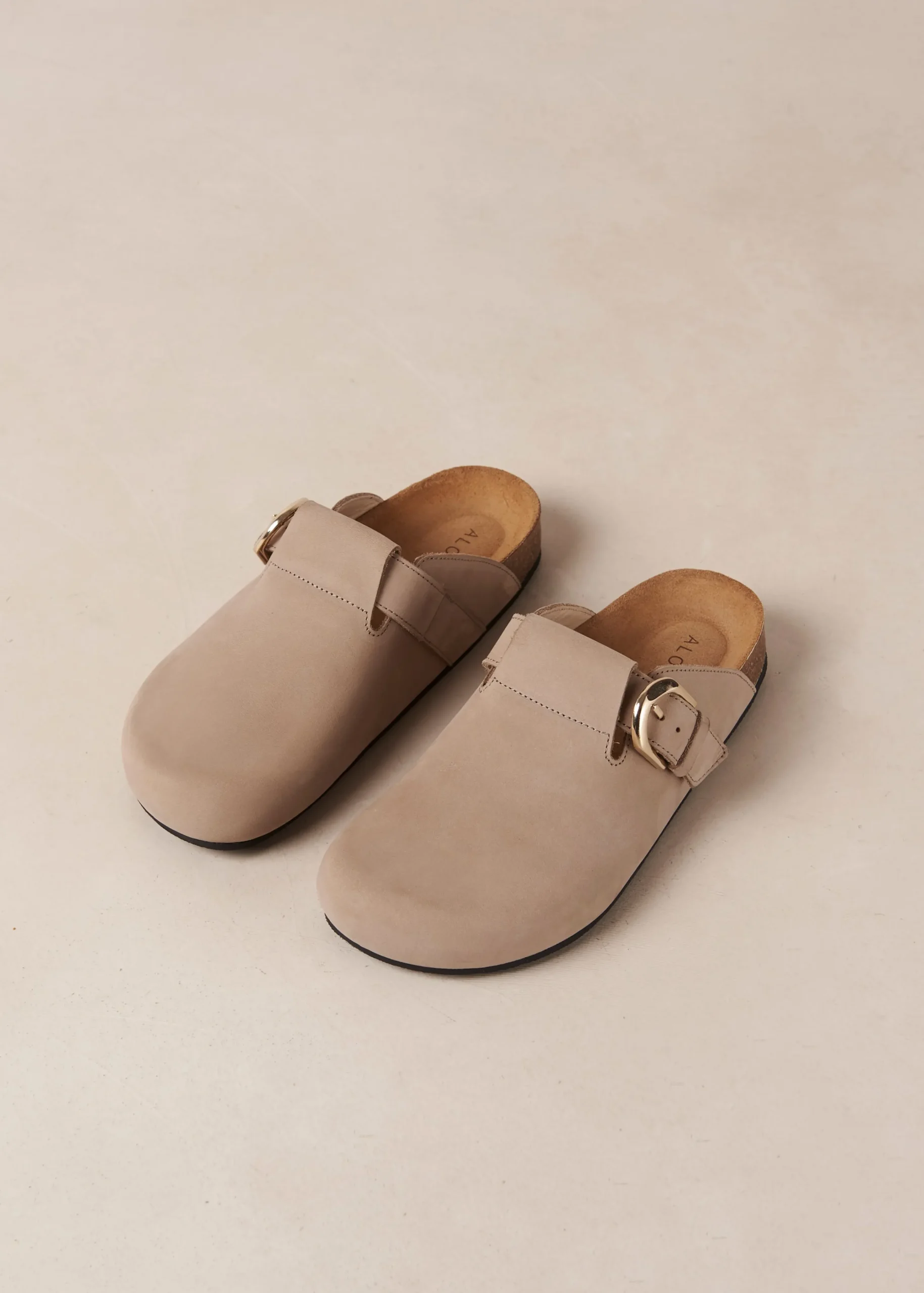 Travis Grey Leather Mules