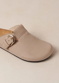 Travis Grey Leather Mules
