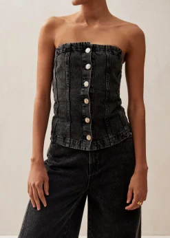 Troyes Black Denim Tank