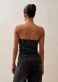 Troyes Black Denim Tank