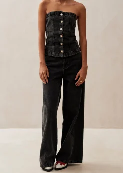 Troyes Black Denim Tank
