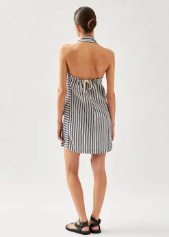 Tulipe Stripes Blue And White Dress