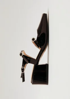 Withnee Onix Brown Leather Pumps