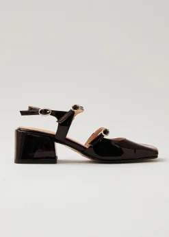 Withnee Onix Brown Leather Pumps