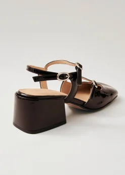 Withnee Onix Brown Leather Pumps