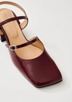 Withnee Onix Burgundy Leather Pumps